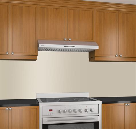 36 stainless steel rear rectangular vented under cabinet range hood|vented range hoods 36 inch.